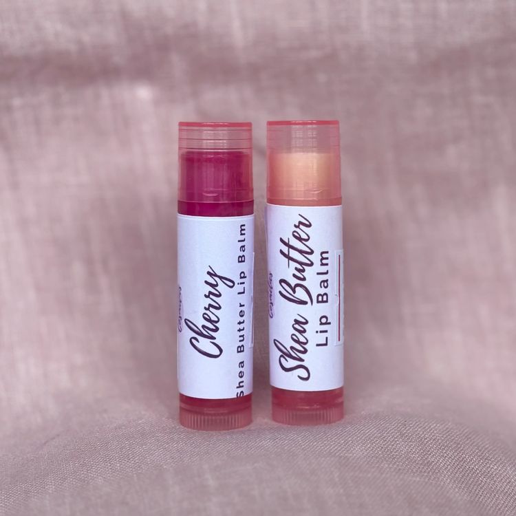 Cherry Shea Butter Lip Balm/ Natural Shea Butter Lip Balm